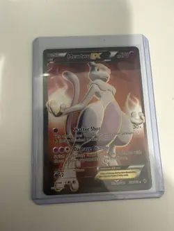 Pokemon XY Breakthrough Mewtwo EX 158 Full Art Holo Foil 2015 LP - Image 5