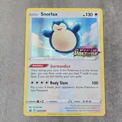 Pokemon Snorlax SWSH068 Vivid Voltage Pre-Release Holo Promo NM - Image 1