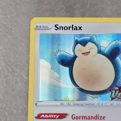 Pokemon Snorlax SWSH068 Vivid Voltage Pre-Release Holo Promo NM - Image 2