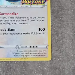 Pokemon Snorlax SWSH068 Vivid Voltage Pre-Release Holo Promo NM - Image 4