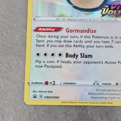 Pokemon Snorlax SWSH068 Vivid Voltage Pre-Release Holo Promo NM - Image 5