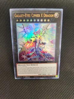 Yugioh Galaxy-Eyes Cipher X Dragon GFTP-EN011 Ultra Rare 1st Ed NM - Image 1