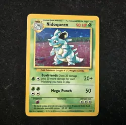 *No Symbol Error* Pokemon TCG English MP Nidoqueen 7/64 Jungle Holo Rare Card - Image 1