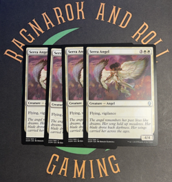 Serra Angel - MTG - DOM 33 - 4 Card Playset - Image 1