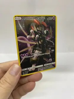 Armored Mewtwo Gold Metal love Pokemon Card-Collectible Gift Display！GOOD - Image 1