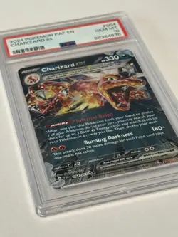 Pokemon TCG Charizard EX Holo PSA 10 Gem Mint Paldean Fates Card 054/091 - Image 2