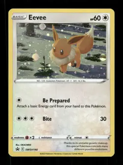 Pokemon SWSH: Sword & Shield Promo Cards #SWSH190 Eevee Promo Cosmos Holo - Image 1