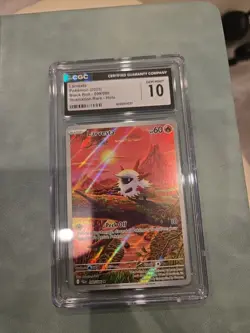 CGC 10 GEM MINT Larvesta 099/086 ILLUSTRATION RARE HOLO Pokemon Card 062 - Image 1