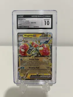 Wugtrio Ex Pokemon Card CGC 10 Gem Mint 60/162 Holo Temporal Forces - Image 1