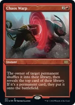 Chaos Warp (Foil Etched) -Foil Near Mint MTG Double Masters 2022 - Image 1