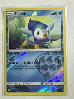 Piplup 54/236 Reverse Holo Card Sun & Moon - Cosmic Eclipse Pokemon TCG NM - Image 1