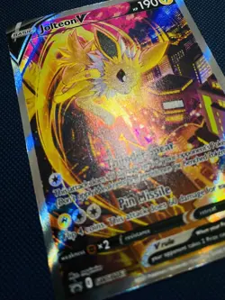 Jolteon v SWSH183 Pokemon TCG Sword & Shield Holo Black Star Promo Card - Image 4