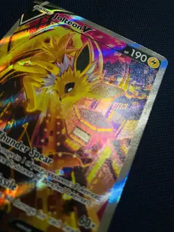 Jolteon v SWSH183 Pokemon TCG Sword & Shield Holo Black Star Promo Card - Image 5