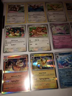 Lot Of 18 Eevee Leafeon Sylveon Glaceon Flareon Vaporeon Umbreon Pokemon Cards - Image 2