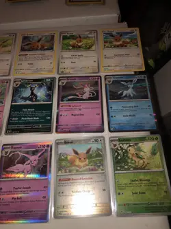 Lot Of 18 Eevee Leafeon Sylveon Glaceon Flareon Vaporeon Umbreon Pokemon Cards - Image 4