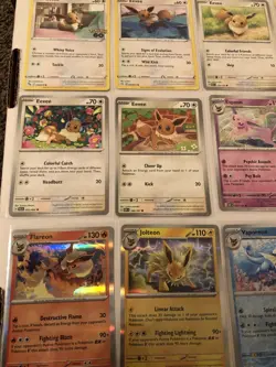 Lot Of 18 Eevee Leafeon Sylveon Glaceon Flareon Vaporeon Umbreon Pokemon Cards - Image 5