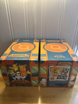 2× Pokemon TCG Paldea Adventure Chests - 12 Packs + 8 Promo Cards Sealed - Image 1