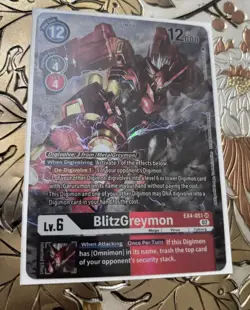 Digimon Card Game BlitzGreymon (Alternate Art) EX4-051 SR Alternative Being - Image 1