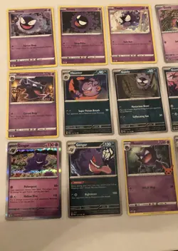 Lot Of 13 Gastly Haunter And Gengar Pokemon Cards - Image 2