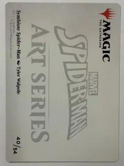 Symbiote Spider-Man - Gold Stamped Signature - Art Series 40/54 - Art Card MTG - Image 2