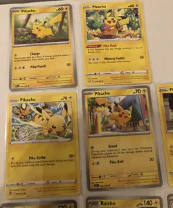 Lot Of Pikachu and Raichu Pokemon Cards (10 Cards) - Image 3