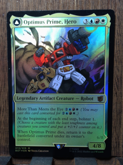 MTG🎇 Optimus Prime, Hero (FOIL) Universes Beyond: Transformers😘 NEAR MINT !! - Image 1