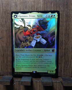 MTG🎇 Optimus Prime, Hero (FOIL) Universes Beyond: Transformers😘 NEAR MINT !! - Image 2