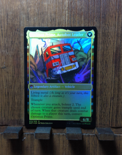 MTG🎇 Optimus Prime, Hero (FOIL) Universes Beyond: Transformers😘 NEAR MINT !! - Image 4