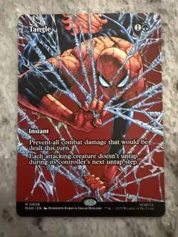 Spider-Man Magic The Gathering Marvel Eternal-Legal Borderless Tangle Mythic! - Image 1