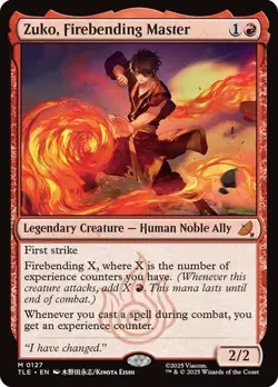 NM Zuko, Firebending Master, MTG, Avatar: The Last Airbender, Magic, 127 - Image 1