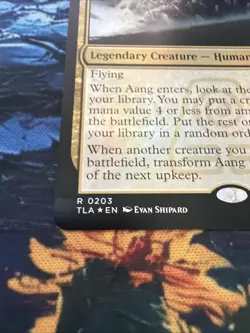 1x - Aang, at the Crossroads - FOIL #203 - Avatar: The Last Airbender - NM MTG - Image 2