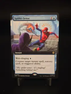 MTG Marvel's Spider-Man Spider-Sense #254 Rare Extended Art LP/NM - Image 1