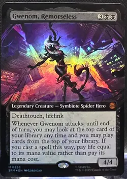 Gwenom, Remorseless #256 Marvel's Spider-Man Extended Art Foil Mythic - Image 1