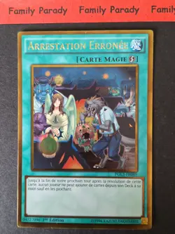 Arrestation Erronee PGL3-FR089 Carte YuGiOh! Gold Rare 1ere Edition Francais - Image 1