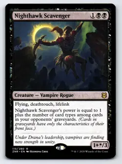 Nighthawk Scavenger R Zendikar Rising # 115 NM Normal - Image 1