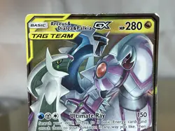 Pokemon TCGArceus & Dialga & Palkia GX Holo Cosmic Eclipse 156/236 MP - Image 2