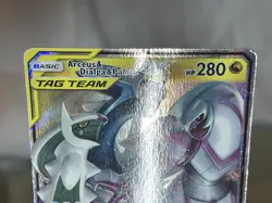 Pokemon TCGArceus & Dialga & Palkia GX Holo Cosmic Eclipse 156/236 MP - Image 3