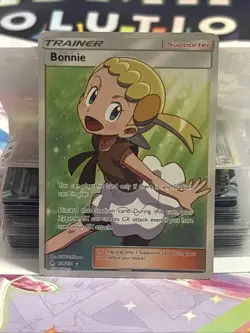 Pokemon TCG Bonnie Full Art Holo Card Sm-Forbidden Light 128/131 - Image 1