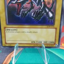 FOIL SHIFT Red-Eyes B. Dragon LOB-070 Ultra Rare Moderately Played Yugioh 2002 - Image 3