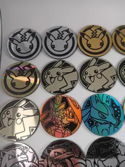 Lot of 33 Official Pokemon Jumbo Coins - Image 2