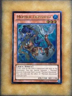 Yugioh Mermail Abysslinde ABYR-EN014 Ultimate Rare LP - Image 1
