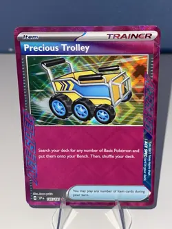 Pokemon TCG Precious Trolley 185/191 Sv08: Surging Sparks Ace Spec - NM - Image 1