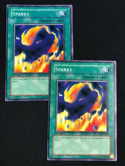 YUGIOH SPARKS LOB-055 1ST ASIAN ENGLISH X2 (NM) - Image 1