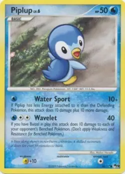 Piplup - 16 - Common - POP Series Promos 9 #16/17 Pokemon TCG - Image 1