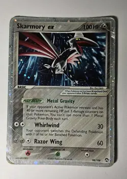 2007 Pokemon Skarmory ex 98/108 Holo EX Power Keepers HEAVILY PLAYED - Image 1