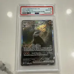 2025 Pokemon Black Bolt Excadrill ex Special Illustration Rare 168/086 PSA 10 - Image 1