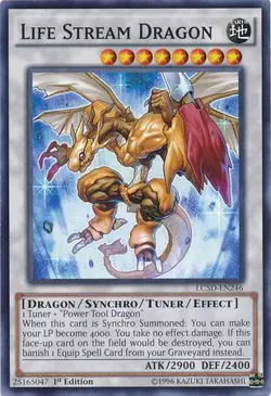 Life Stream Dragon - LC5D-EN246 - Common NM Legendary Collection 5 Yugioh - Image 1