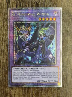 Yugioh El Shaddoll Winda Quarter Century Secret Rare RA04-EN052 1st Edition NM - Image 1