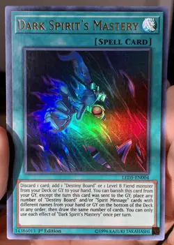 Yugioh Dark Spirits Mastery LED5-EN004 Ultra Rare 1st Ed NM w/Tracking - Image 1