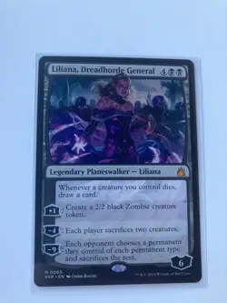 Liliana, Dreadhorde General Ravnica Remastered Regular + 1 black mystery card - Image 1